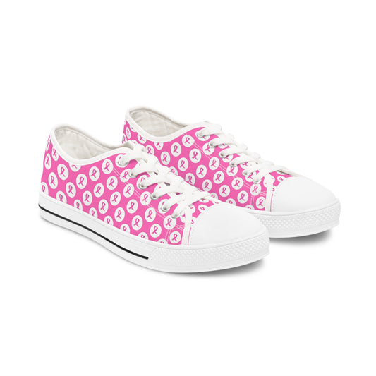 Breast Cancer Awareness Women's Low Top Sneakers