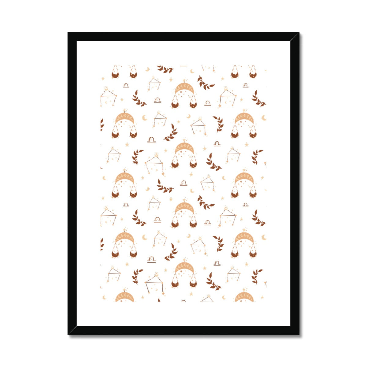 Libra Pattern Framed & Mounted Print