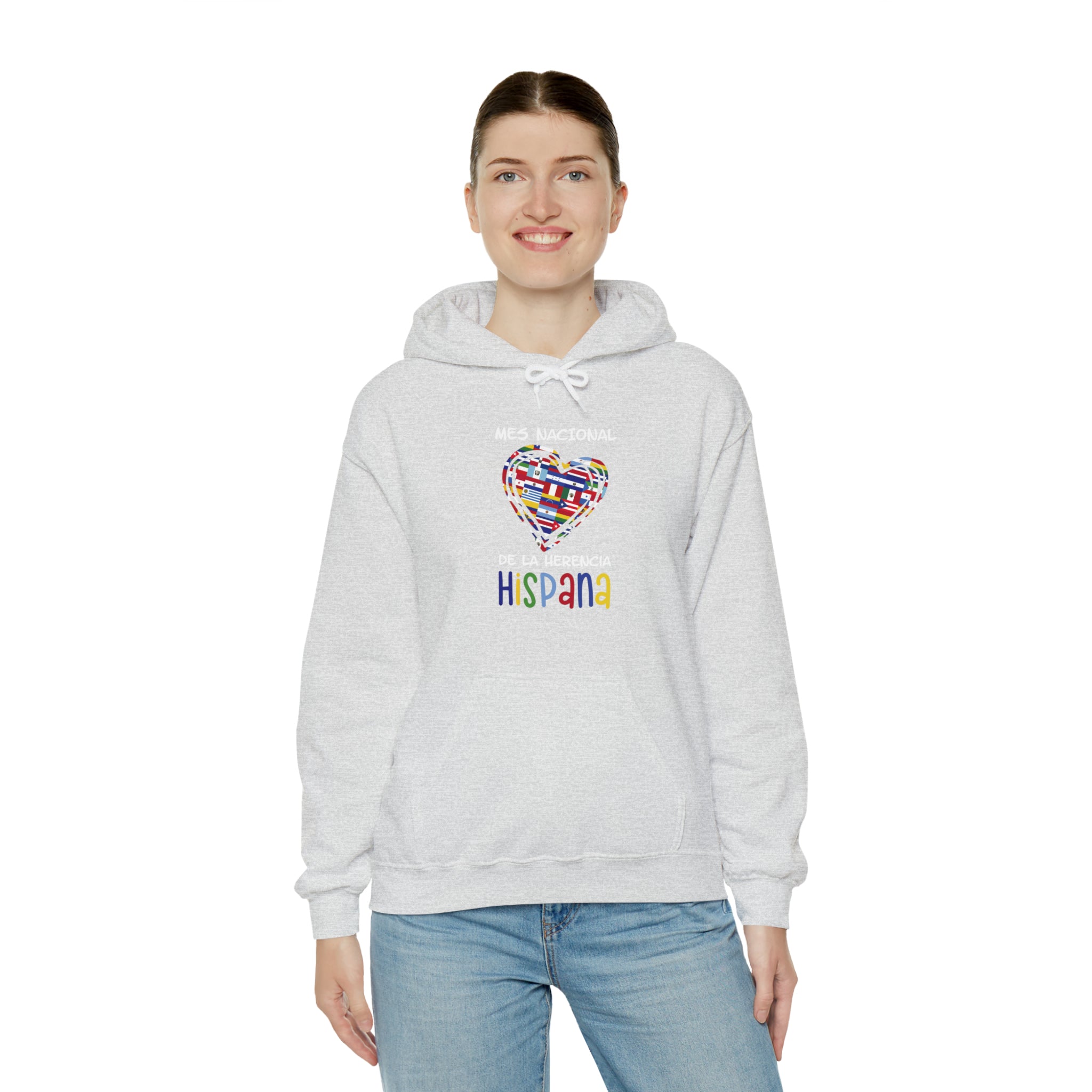 Mes Nacional Heart - Hispanic Heritage Month Unisex Hoodie