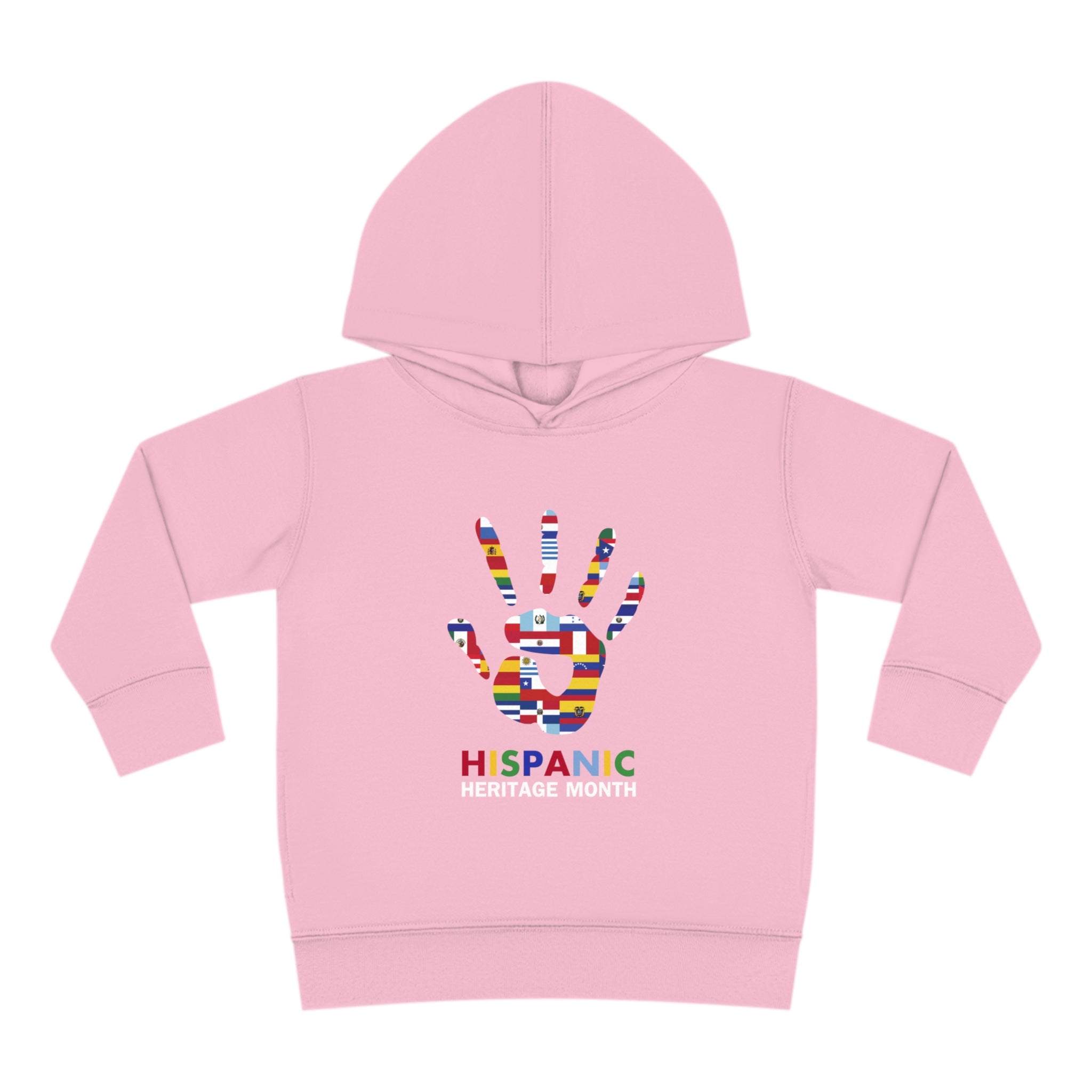 Flag Handprint - Hispanic Heritage Month Toddler Hoodie