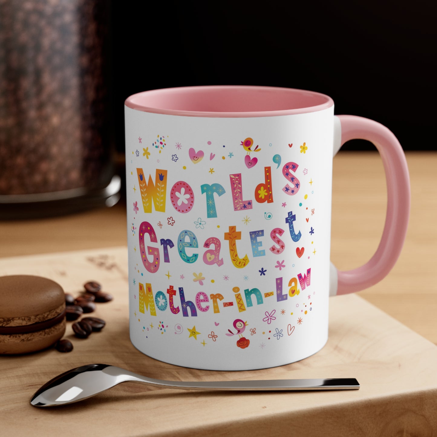 World's Greatest Mother-In-Law Accent Coffee Mug, 11oz