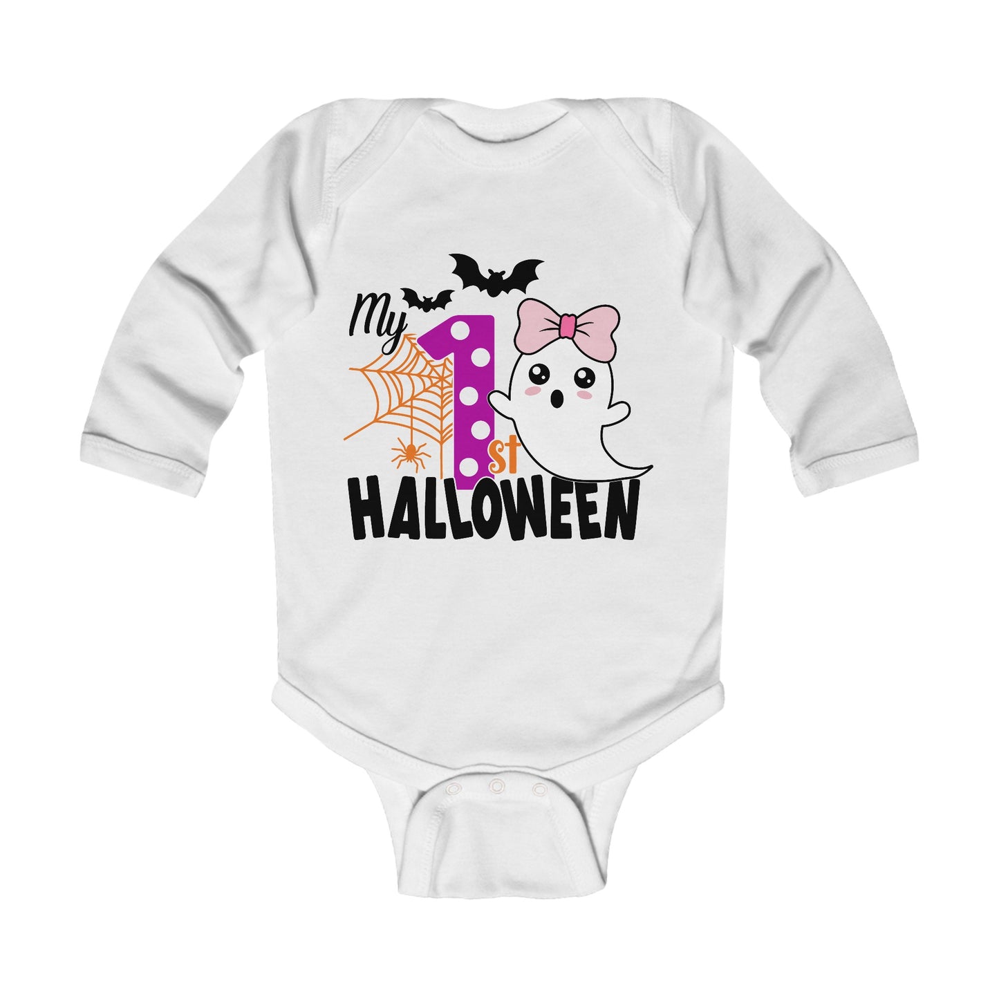 My First Halloween Infant Long Sleeve Bodysuit Onesie