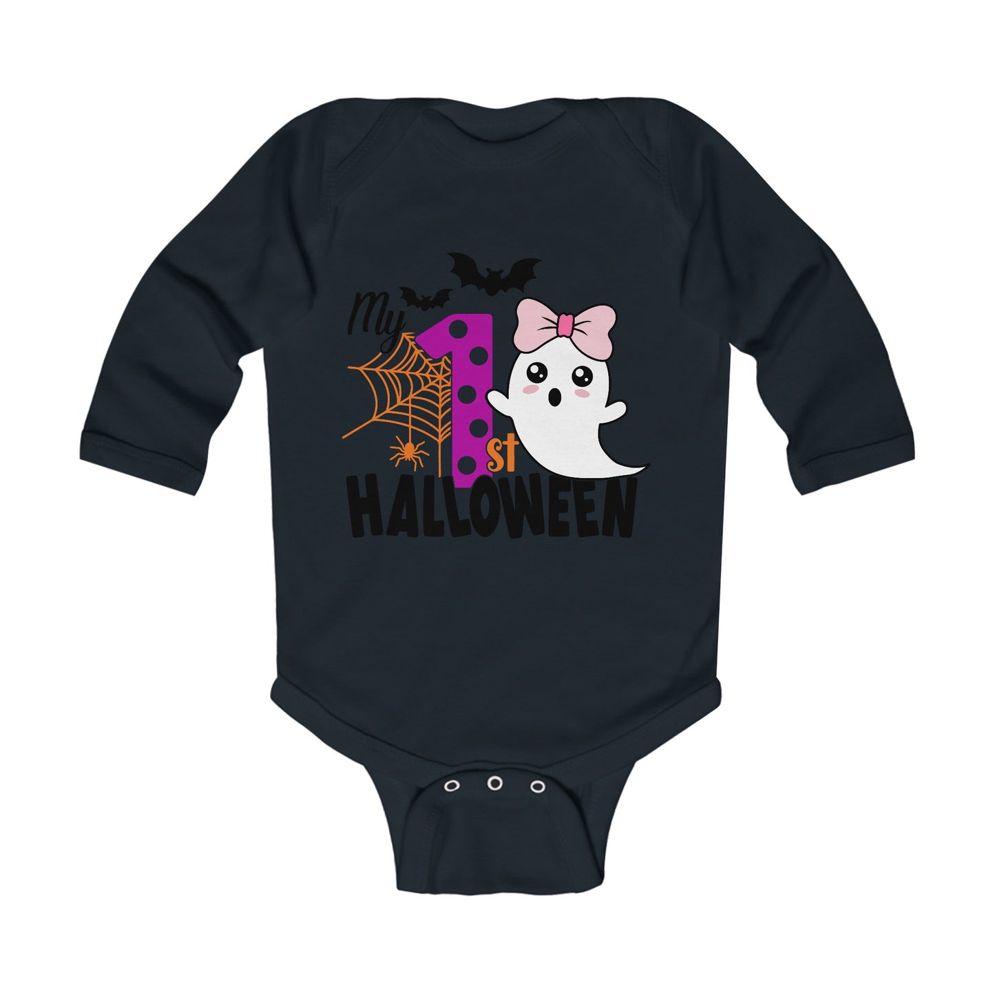 My First Halloween Infant Long Sleeve Bodysuit Onesie