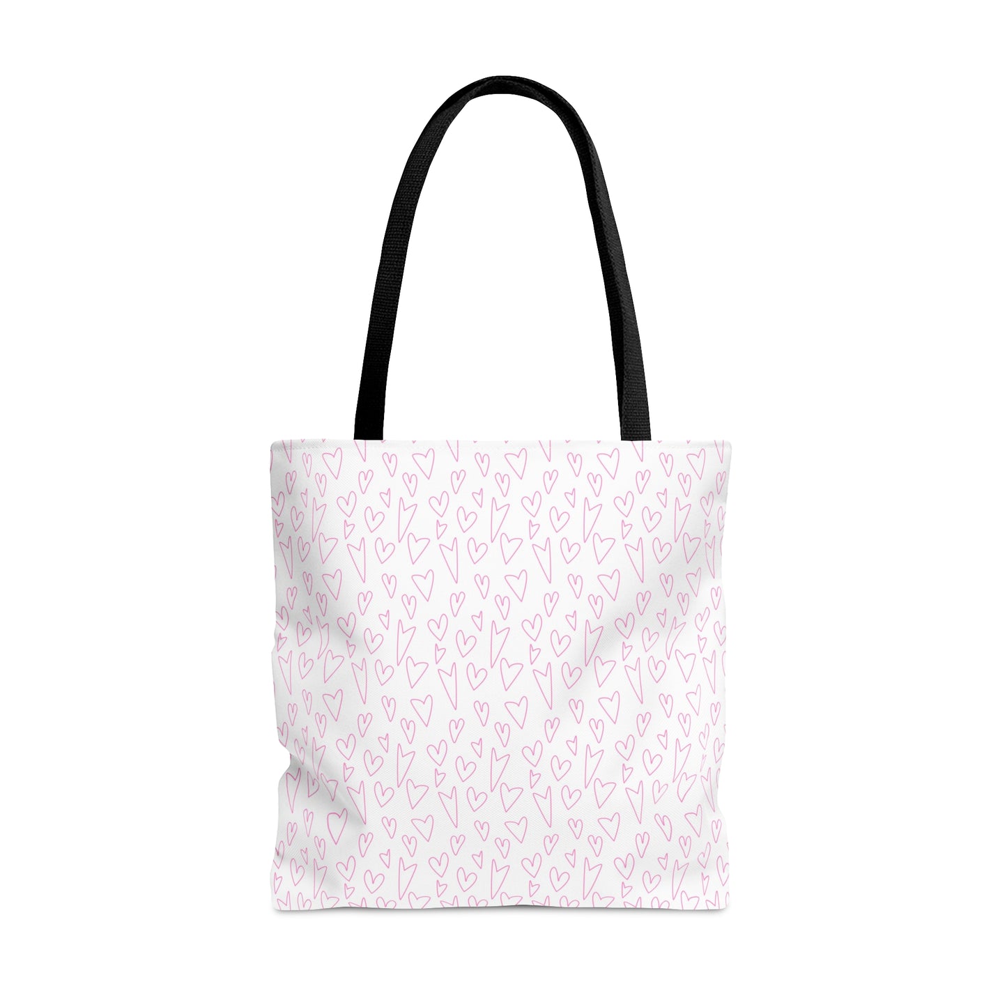 Pink Hearts Breast Cancer Awareness Tote Bag