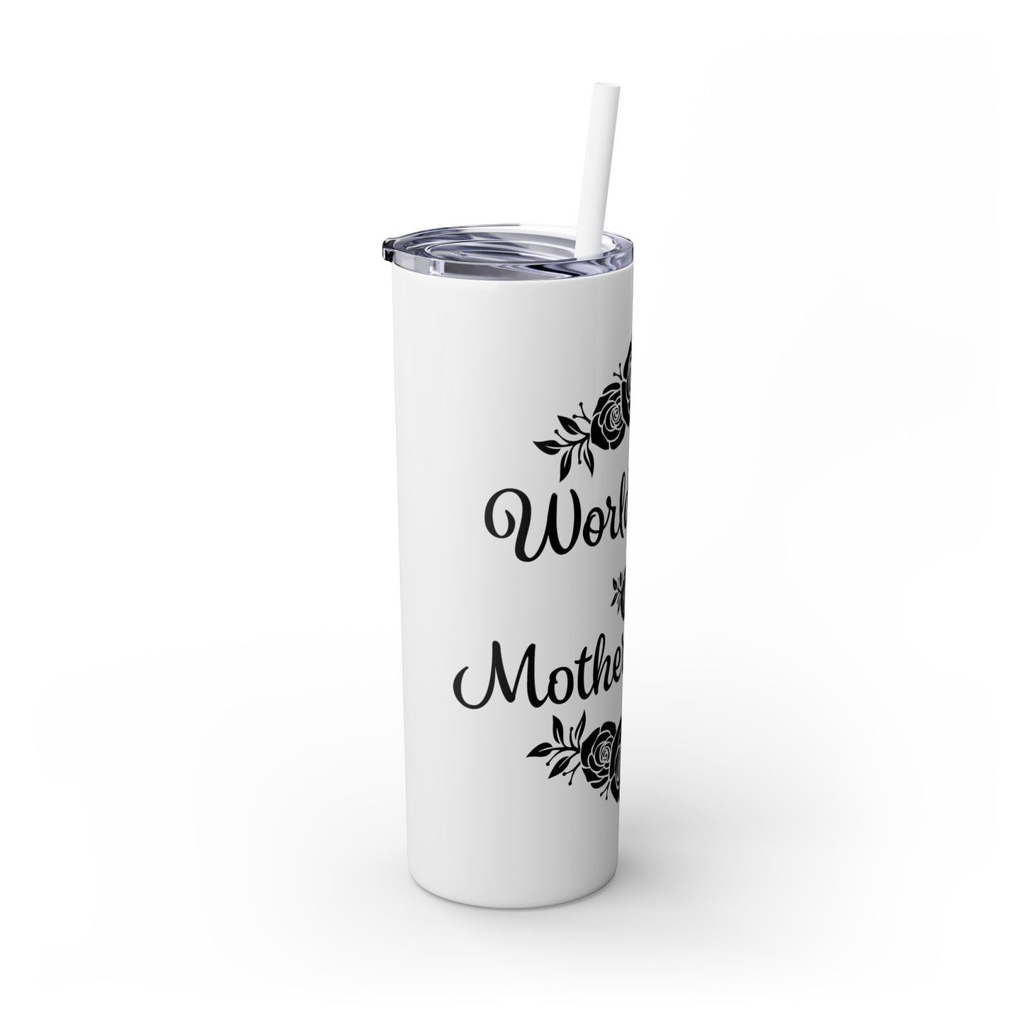 World's Best Mother-In-Law Skinny Tumbler with Straw, 20oz