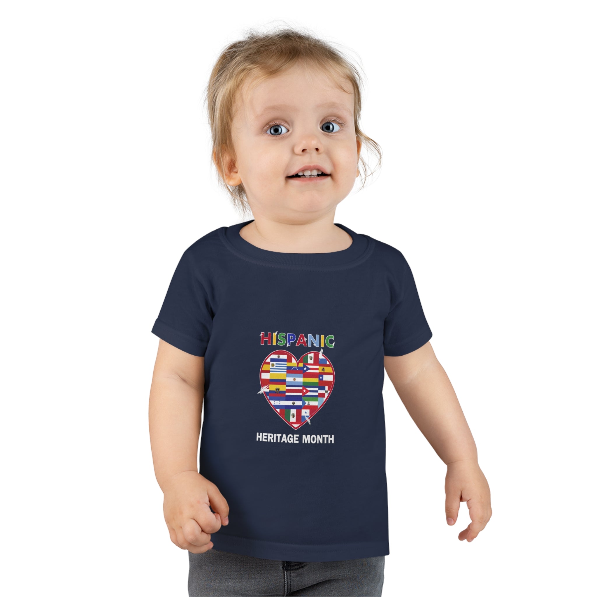 Flag Heart - Hispanic Heritage Month Toddler T-shirt