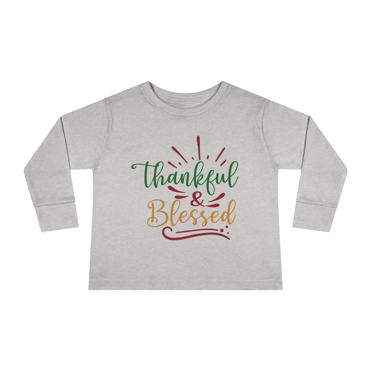 Thankful & Blessed Toddler Long Sleeve Tee