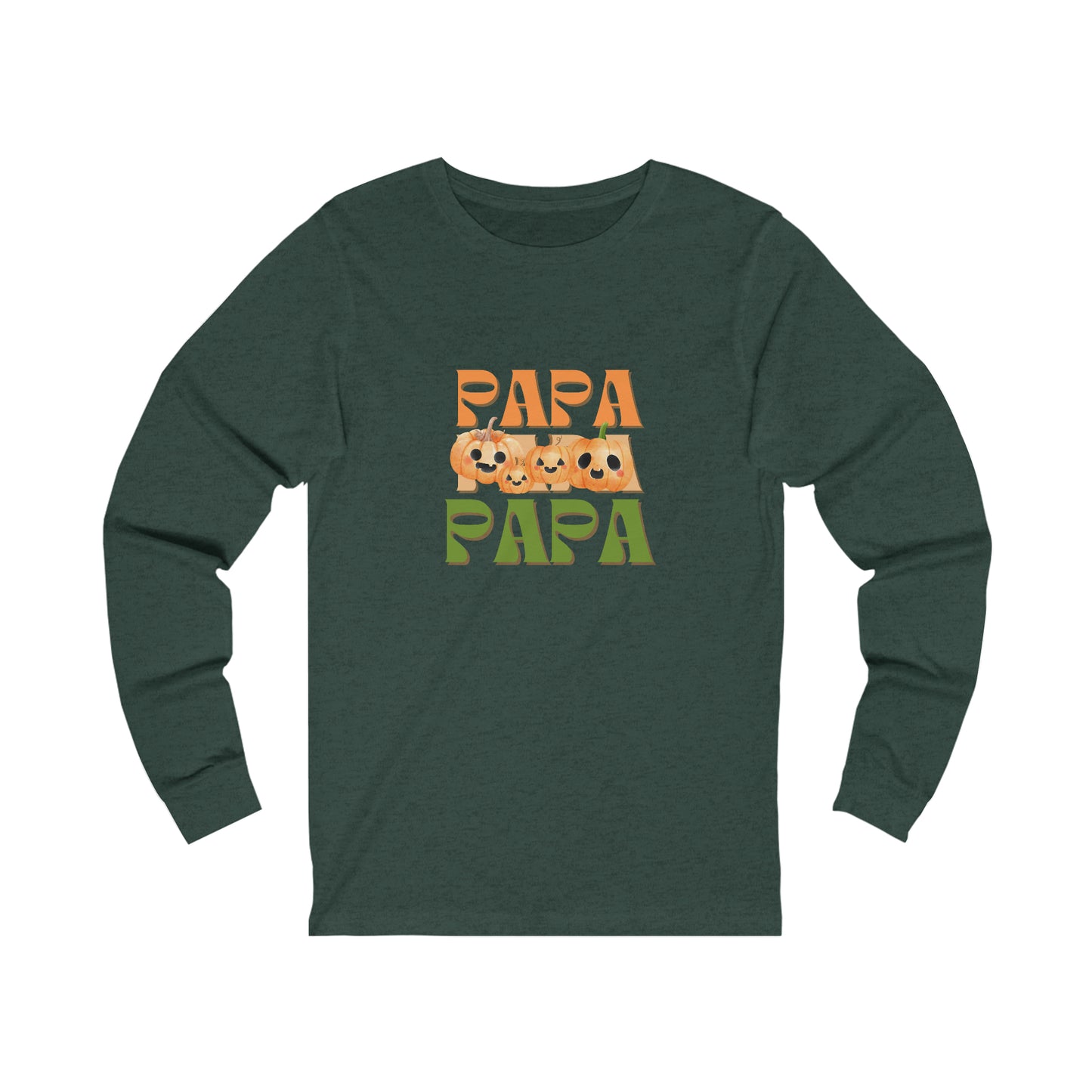 Papa Pumpkin Unisex Jersey Long Sleeve Tee