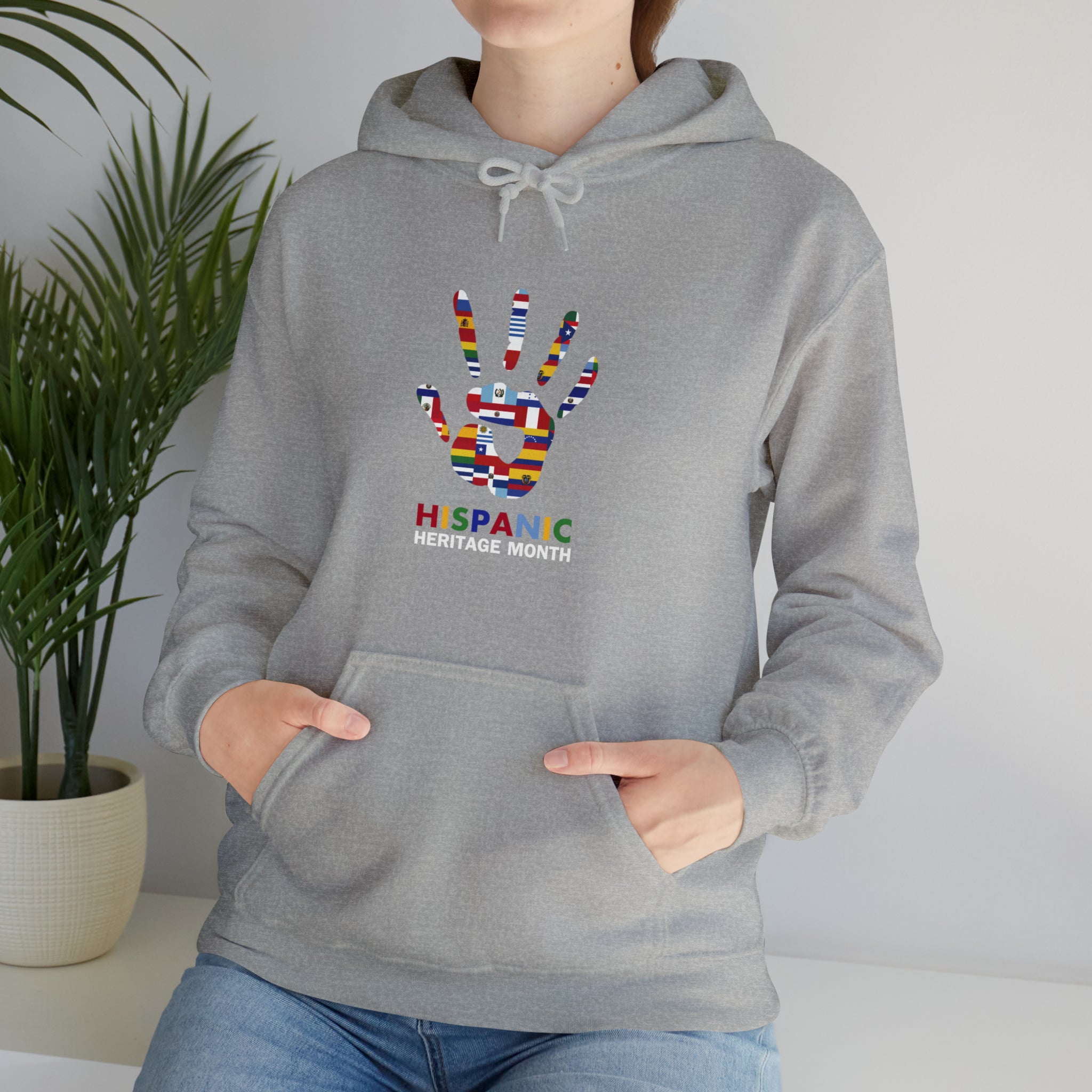 Flag Handprint - Hispanic Heritage Month Unisex Hoodie