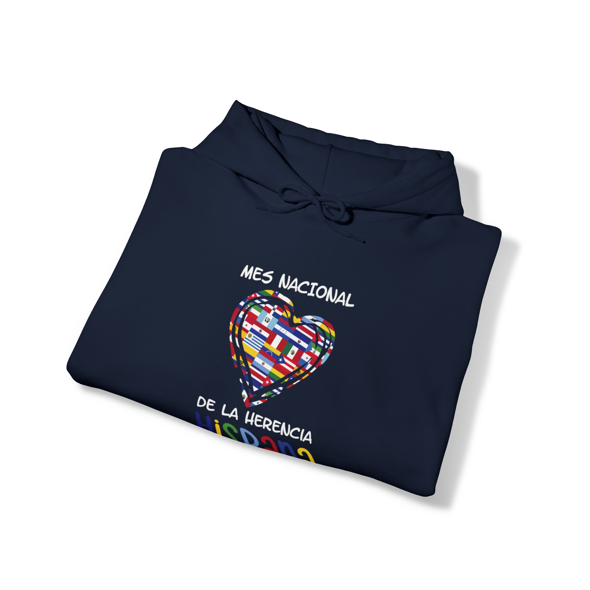 Mes Nacional Heart - Hispanic Heritage Month Unisex Hoodie