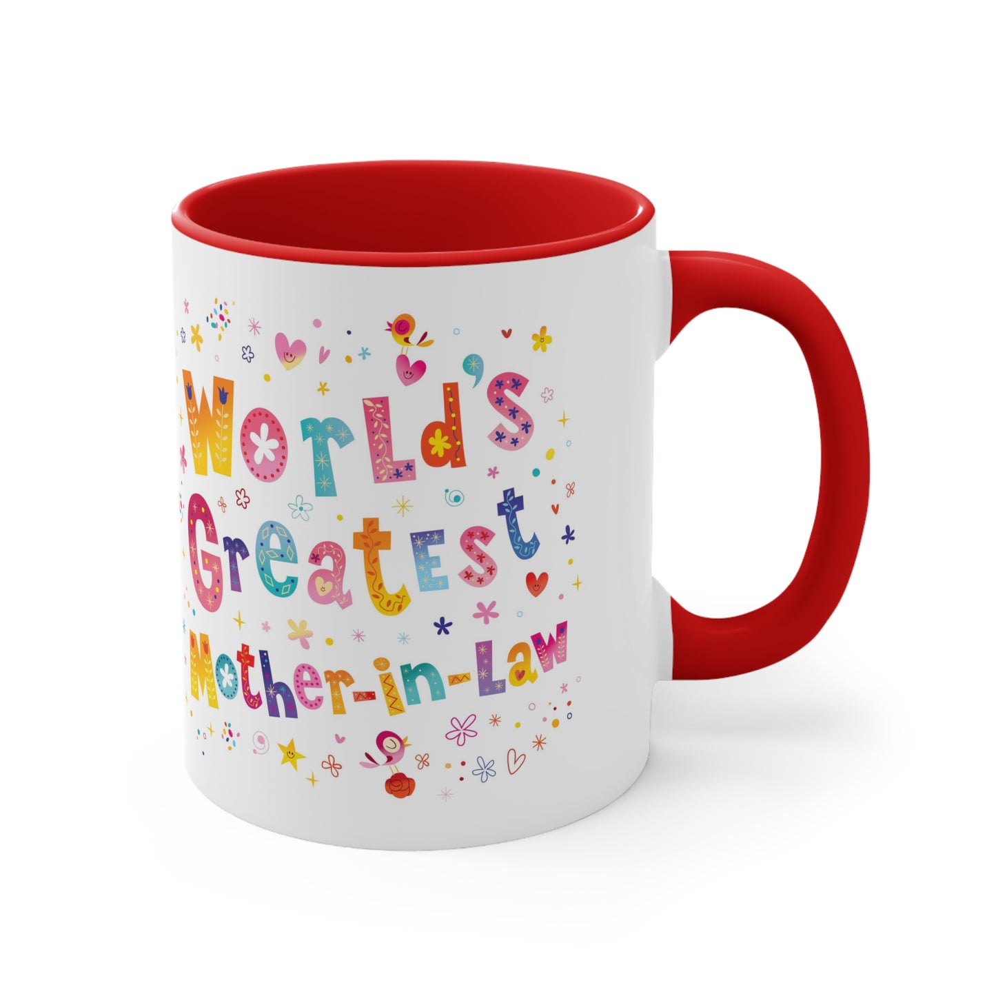 World's Greatest Mother-In-Law Accent Coffee Mug, 11oz