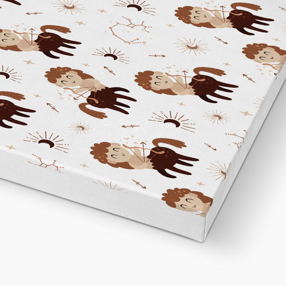 Sagittarius Pattern Eco Canvas