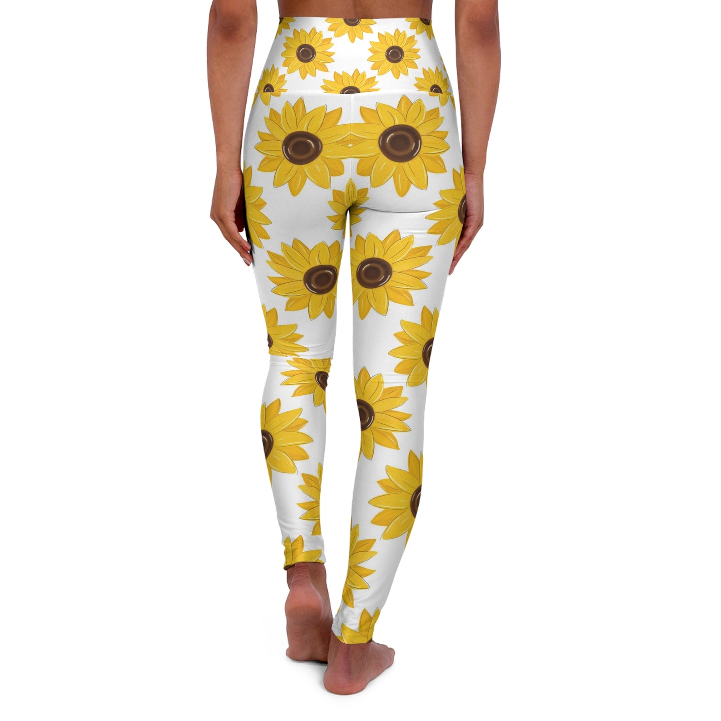 Sunflowers High Waisted Yoga Leggings