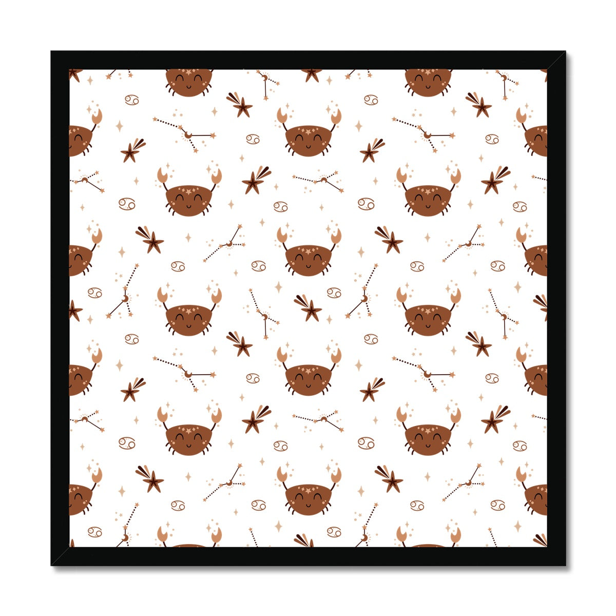 Cancer Pattern Framed Print