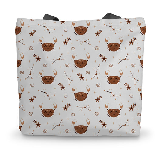 Cancer Pattern Canvas Tote Bag