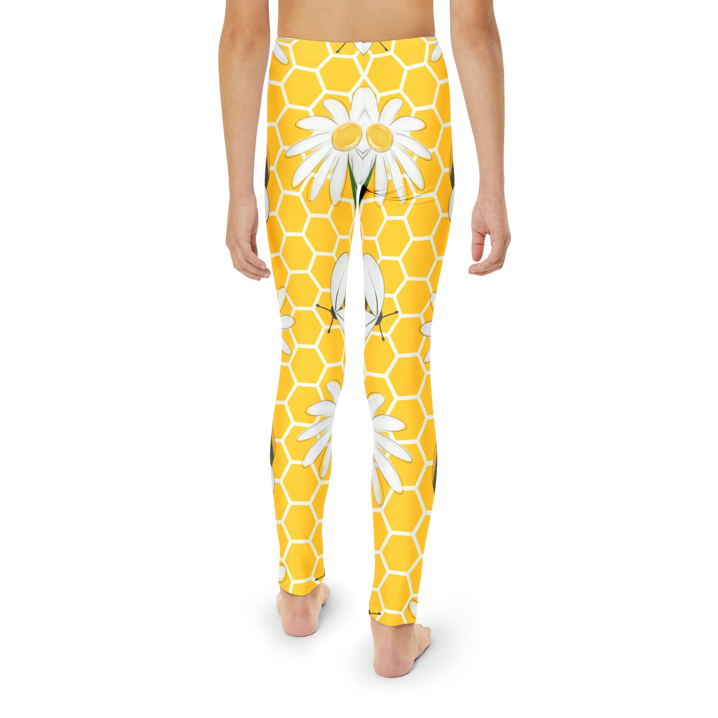 Bees & Daisies Youth Full-Length Leggings