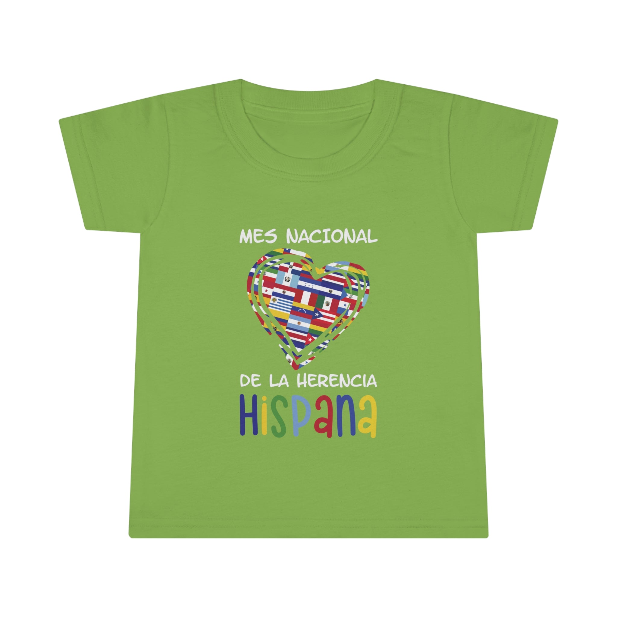 Mes Nacional Heart - Hispanic Heritage Month Toddler T-shirt