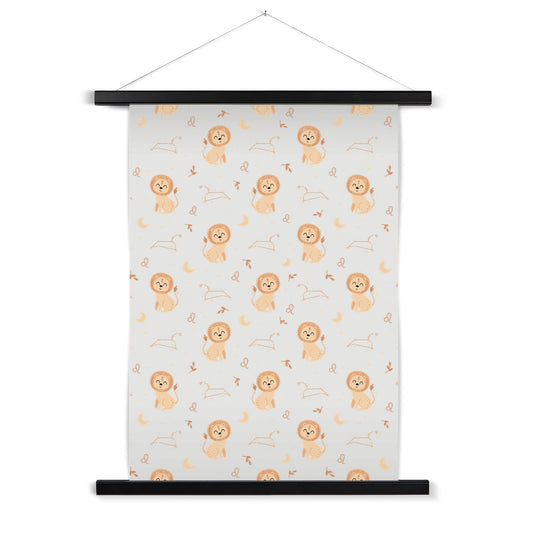 Leo Pattern Fine Art Print with Hanger