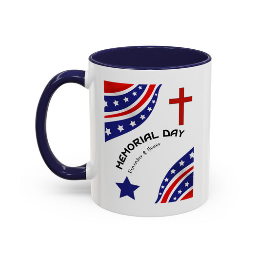 Memorial Day Accent Coffee Mug, 11oz