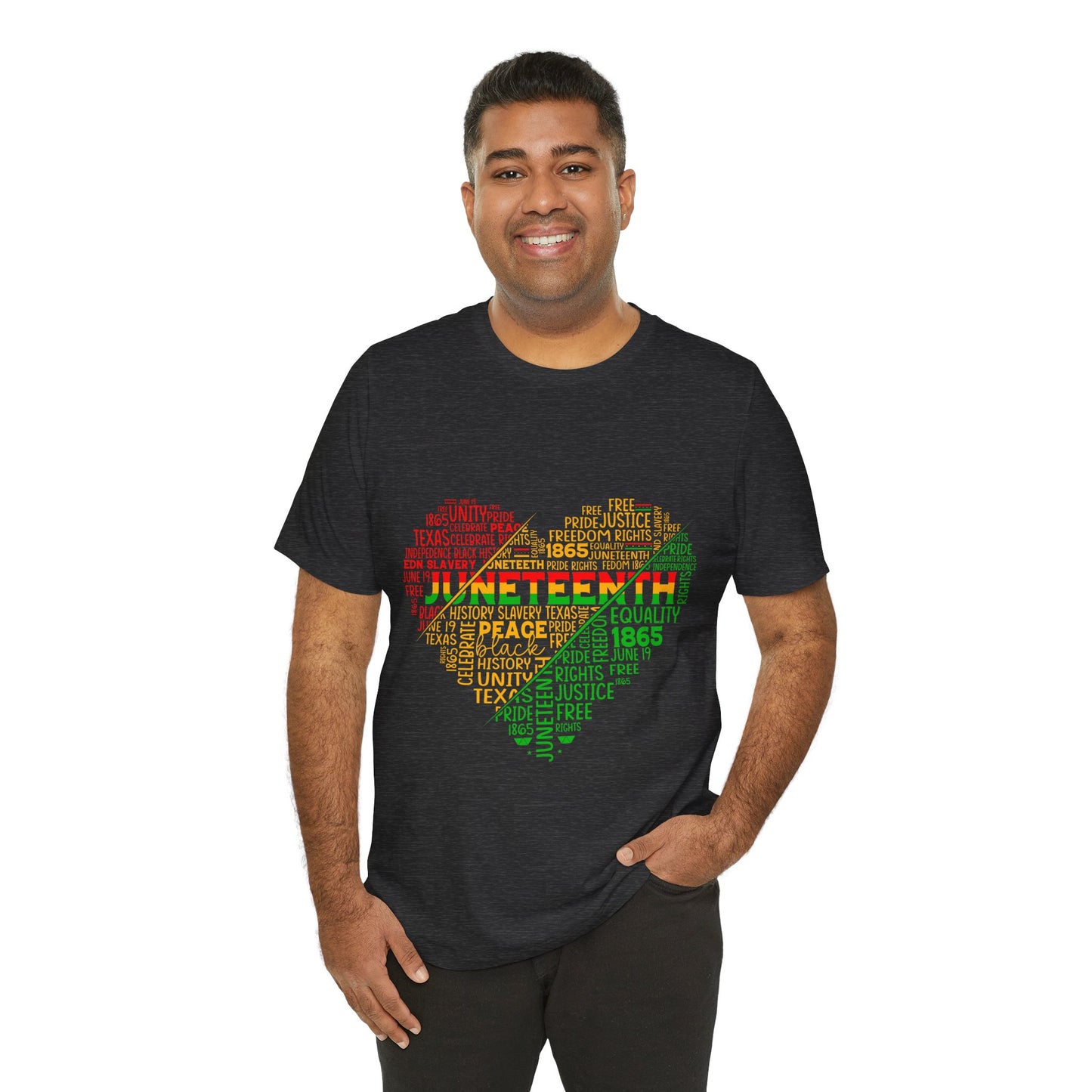 Juneteenth Heart Shirt, Juneteenth shirt unisex, Black Culture, Black History, Black Lives Matter Tee, Juneteenth T-Shirt, Free-ish Shirt, Unisex Jersey Short Sleeve Tee