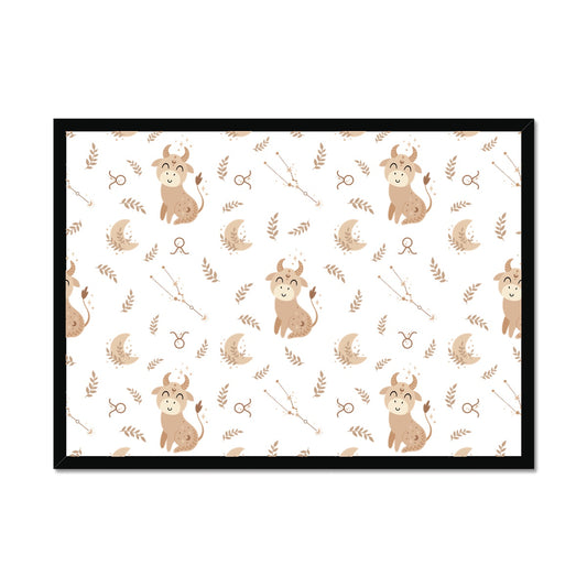 Taurus Pattern Framed Print