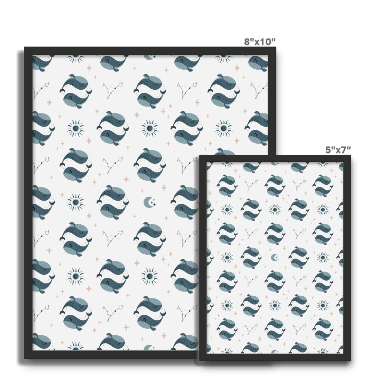 Pisces Pattern Framed Photo Tile