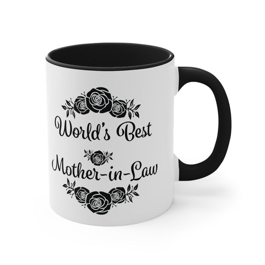 World's Best Mother-In-Law Accent Coffee Mug, 11oz