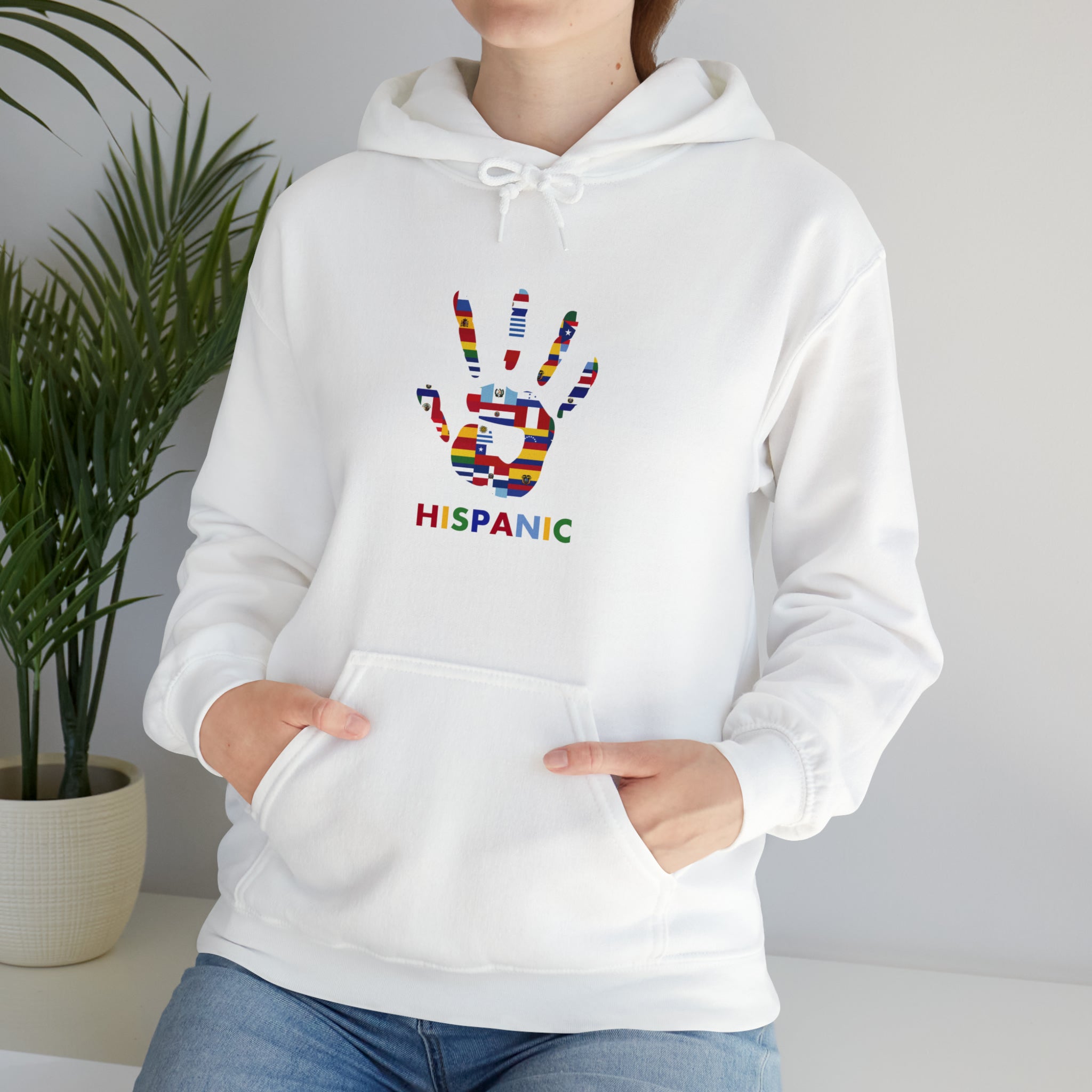 Flag Handprint - Hispanic Heritage Month Unisex Hoodie