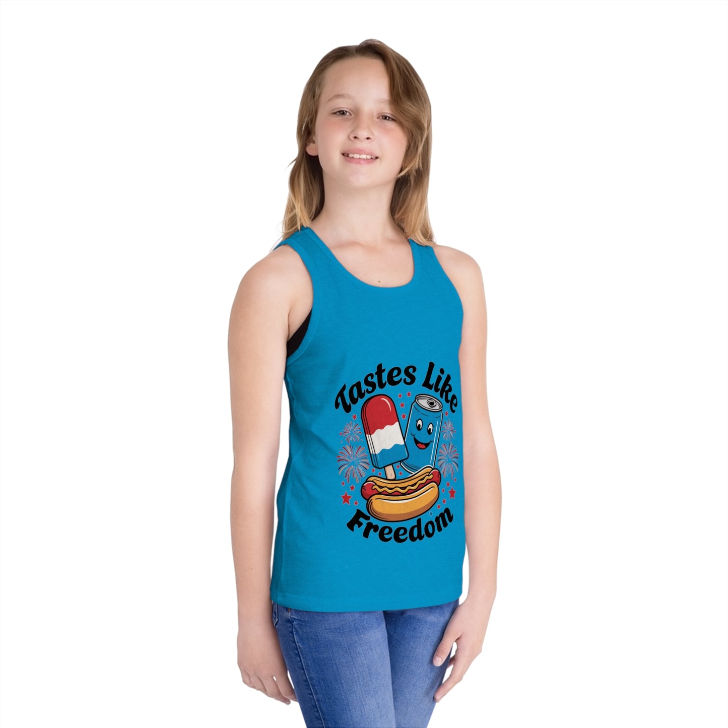 Tastes Like Freedom, Tastes Like Freedom Tank, Kids Tank, Kid's Jersey Tank Top