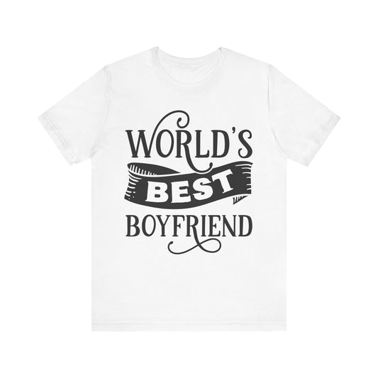 World's Best Boyfriend Unisex Jersey Short Sleeve Tee
