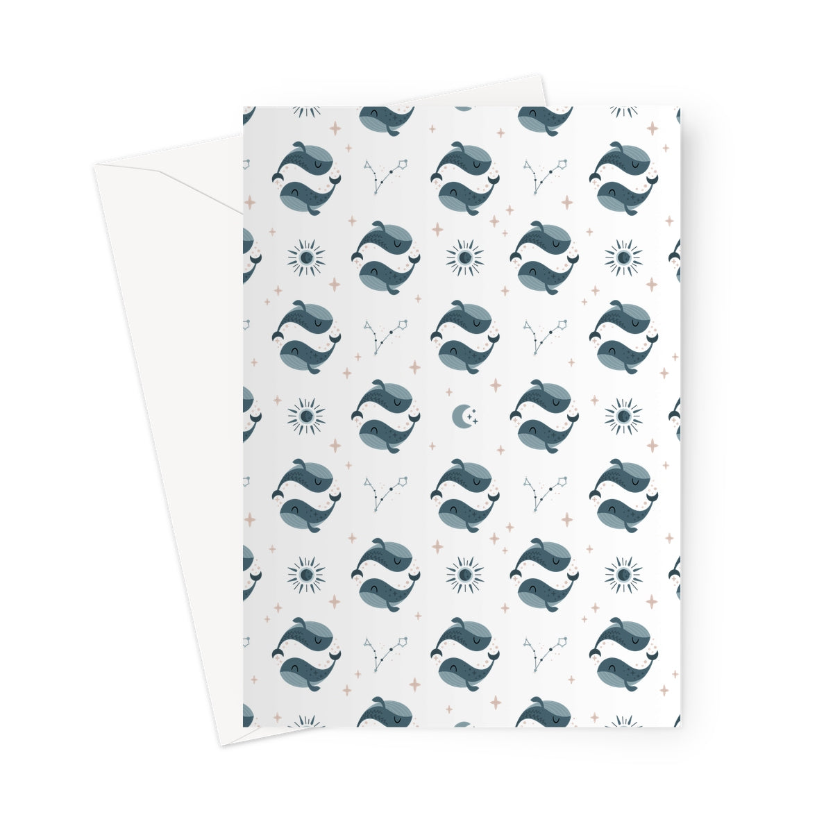 Pisces Pattern Greeting Card