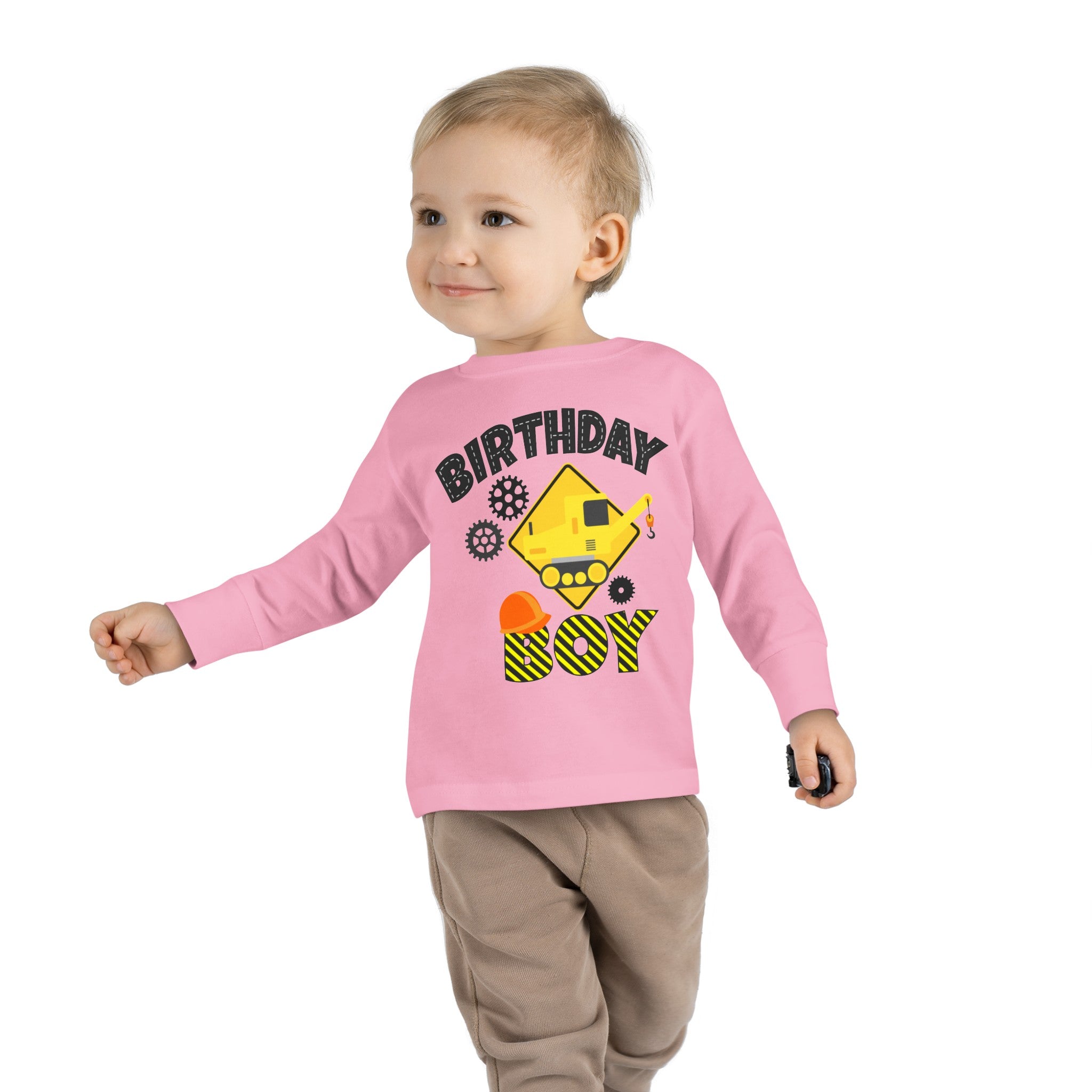 Crane Birthday Boy, Birthday Boy T-shirt, Birthday Tee, Boy's Birthday Tee,  Birthday Boy Tee, Toddler Long Sleeve Tee