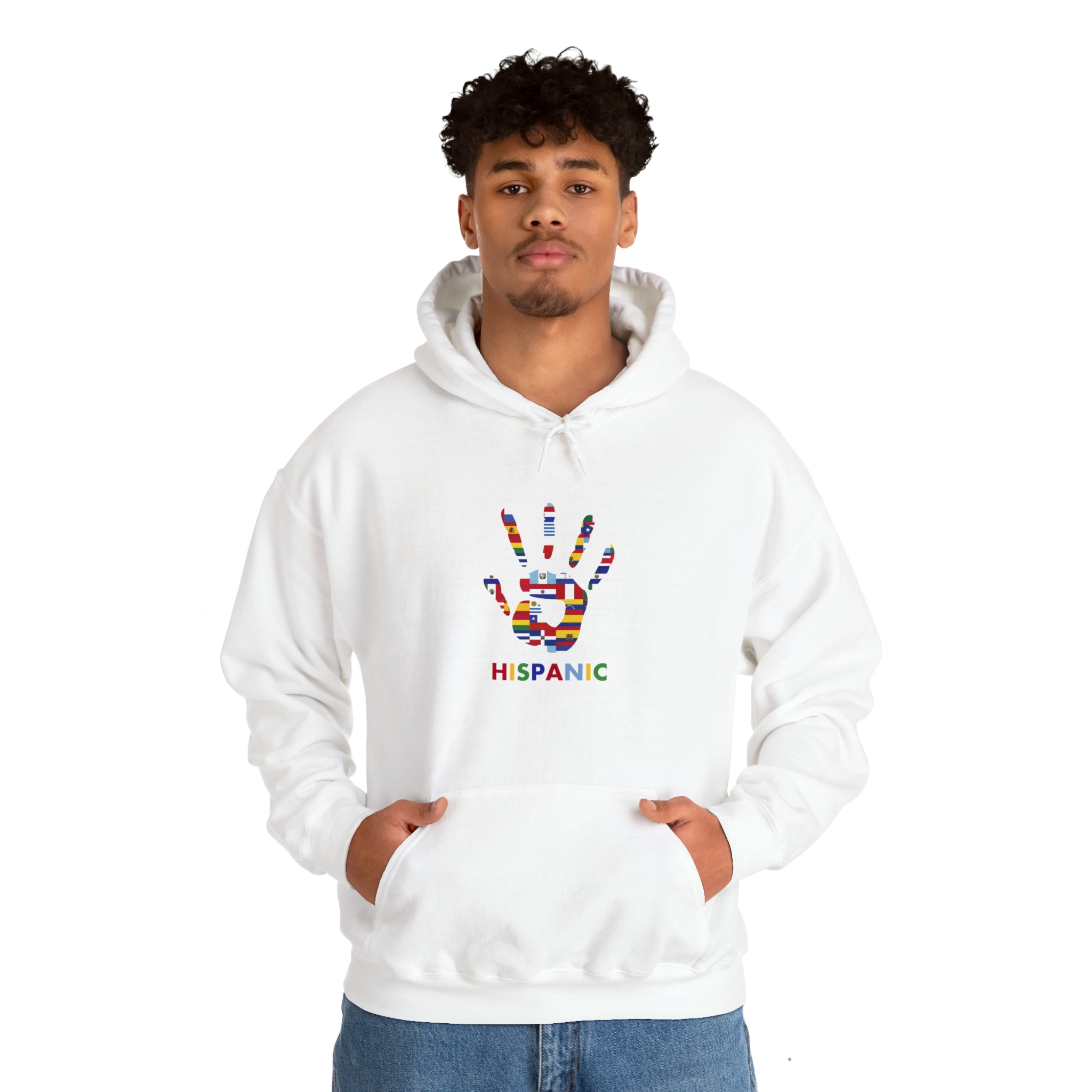 Flag Handprint - Hispanic Heritage Month Unisex Hoodie