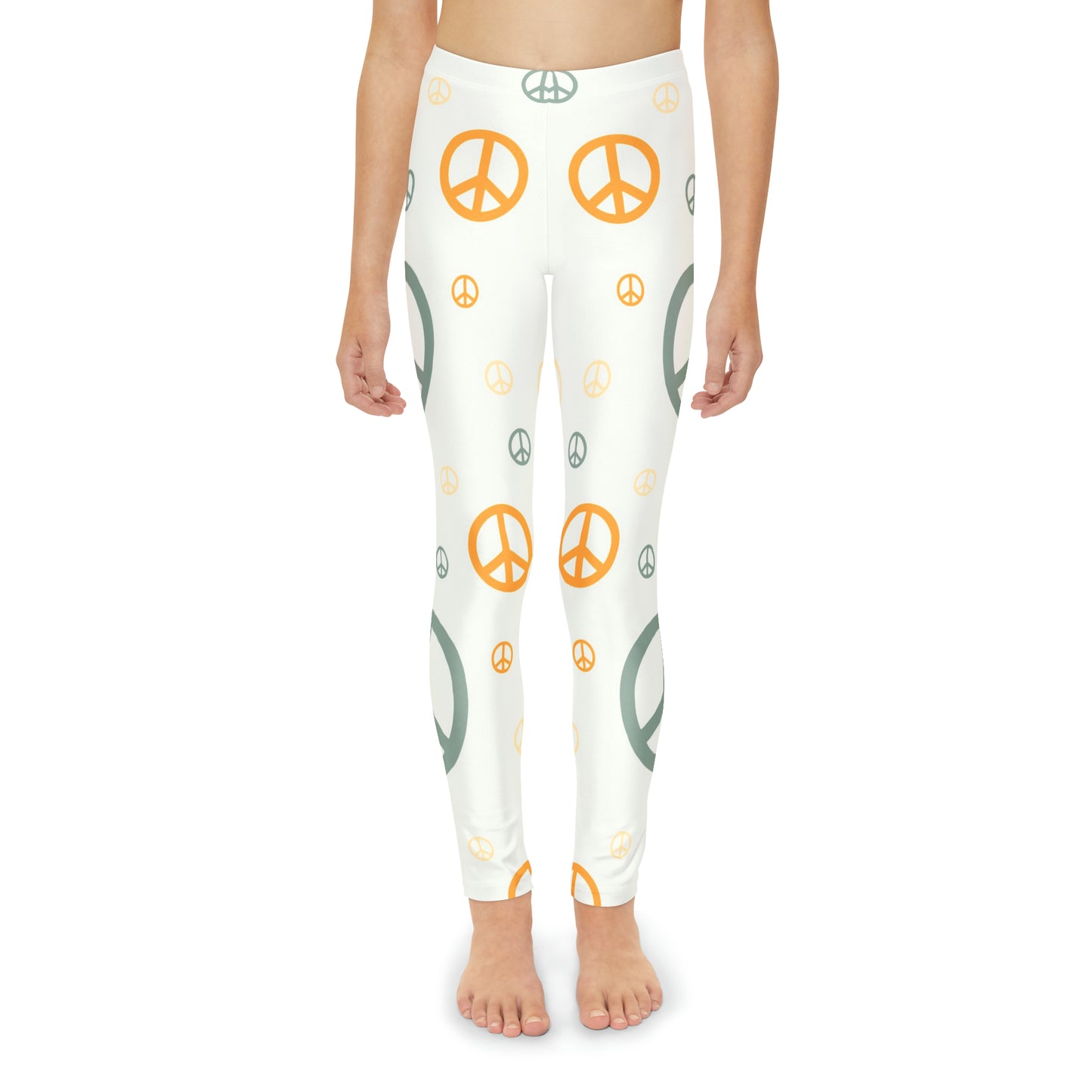 Peace Signs Youth Full-Length Leggings