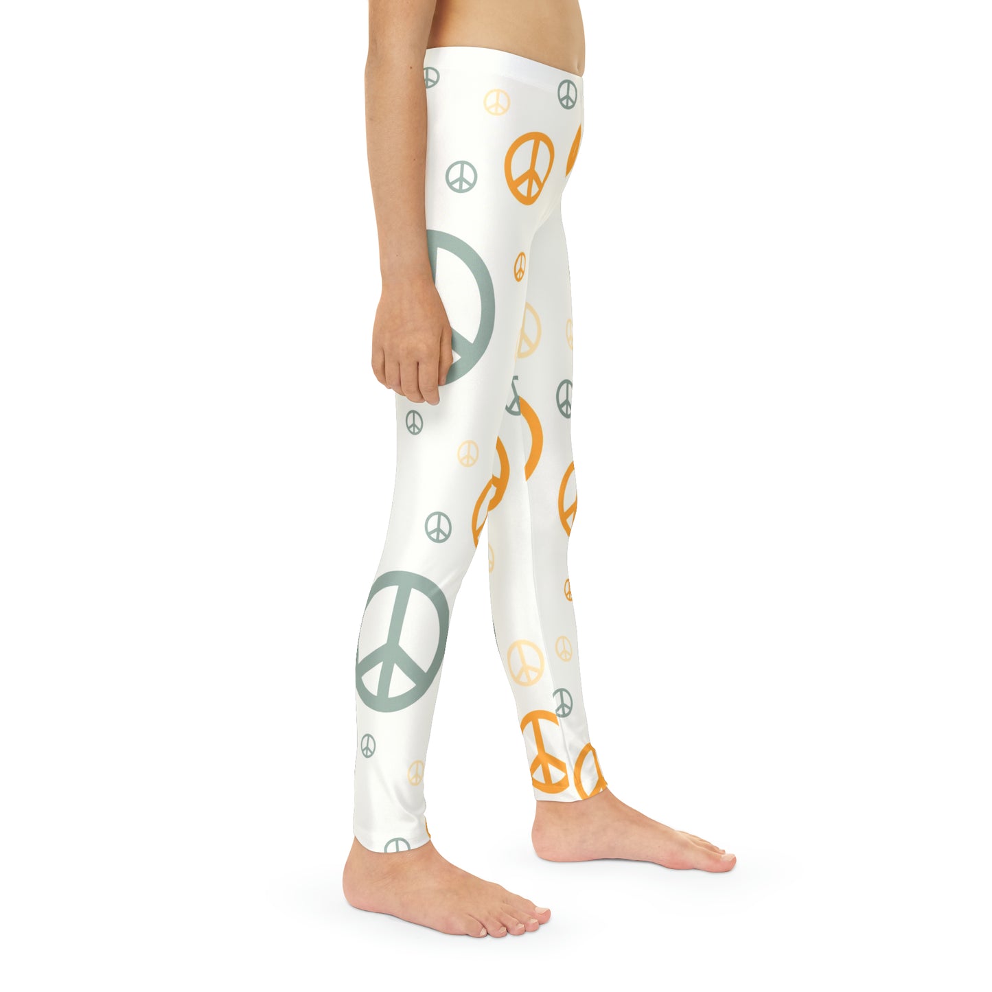 Peace Signs Youth Full-Length Leggings