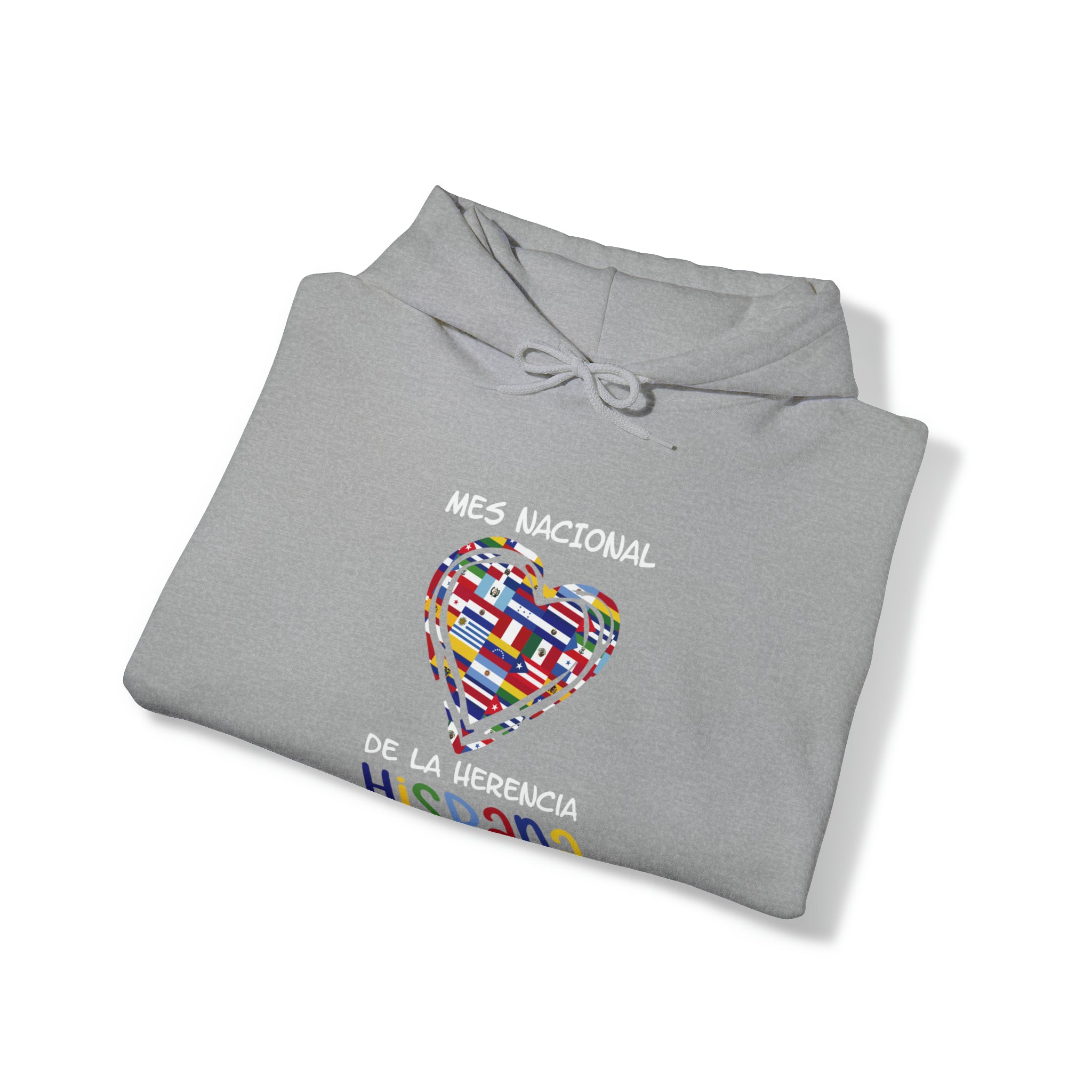 Mes Nacional Heart - Hispanic Heritage Month Unisex Hoodie