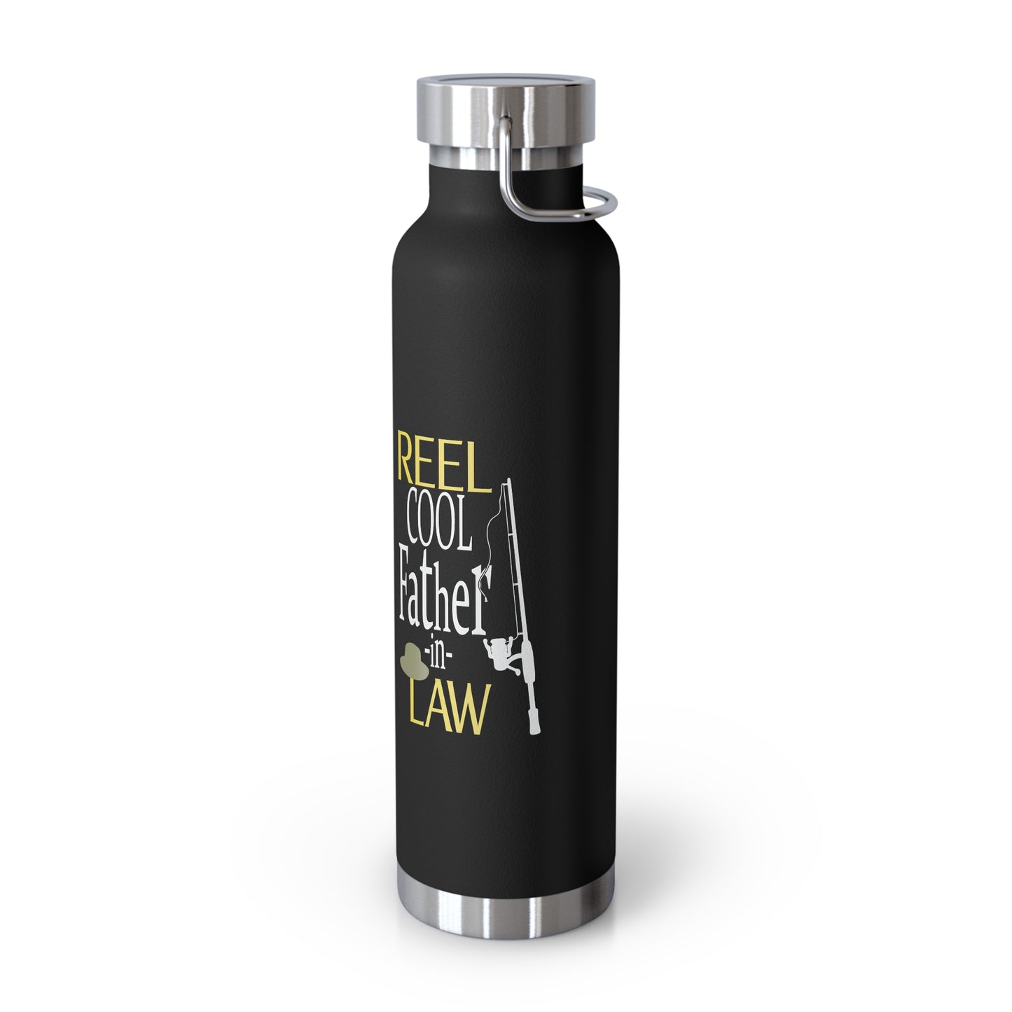 Reel Cool Father-In-Law Copper Vacuum Insulated Bottle, 22oz