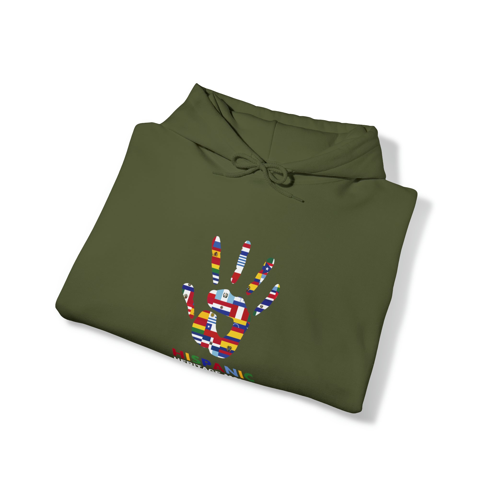 Flag Handprint - Hispanic Heritage Month Unisex Hoodie