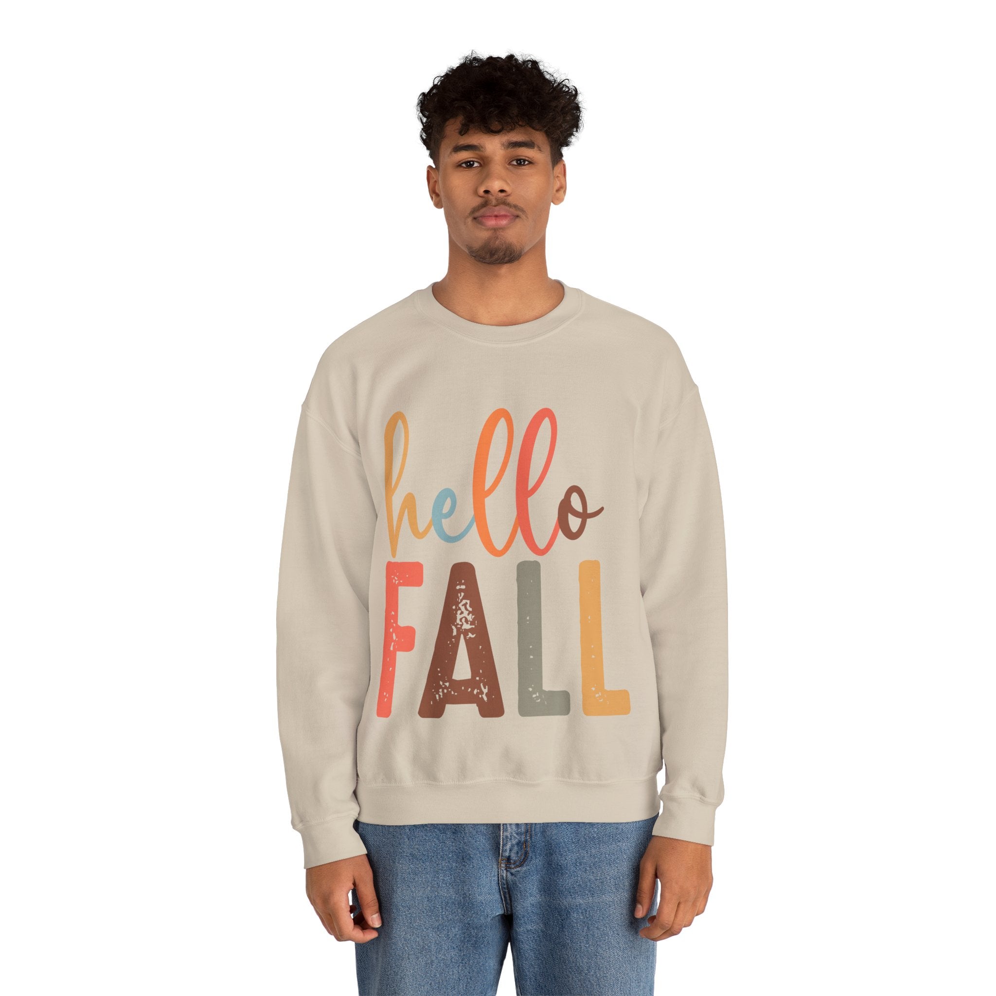 Hello Fall, Hellow Fall Sweatshirt,  Unisex Heavy Blend™ Crewneck Sweatshirt