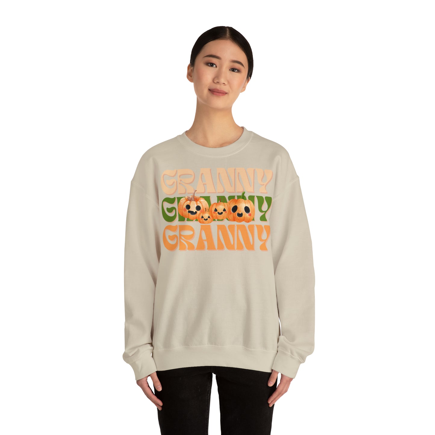 Granny Pumpkin Unisex Heavy Blend™ Crewneck Sweatshirt