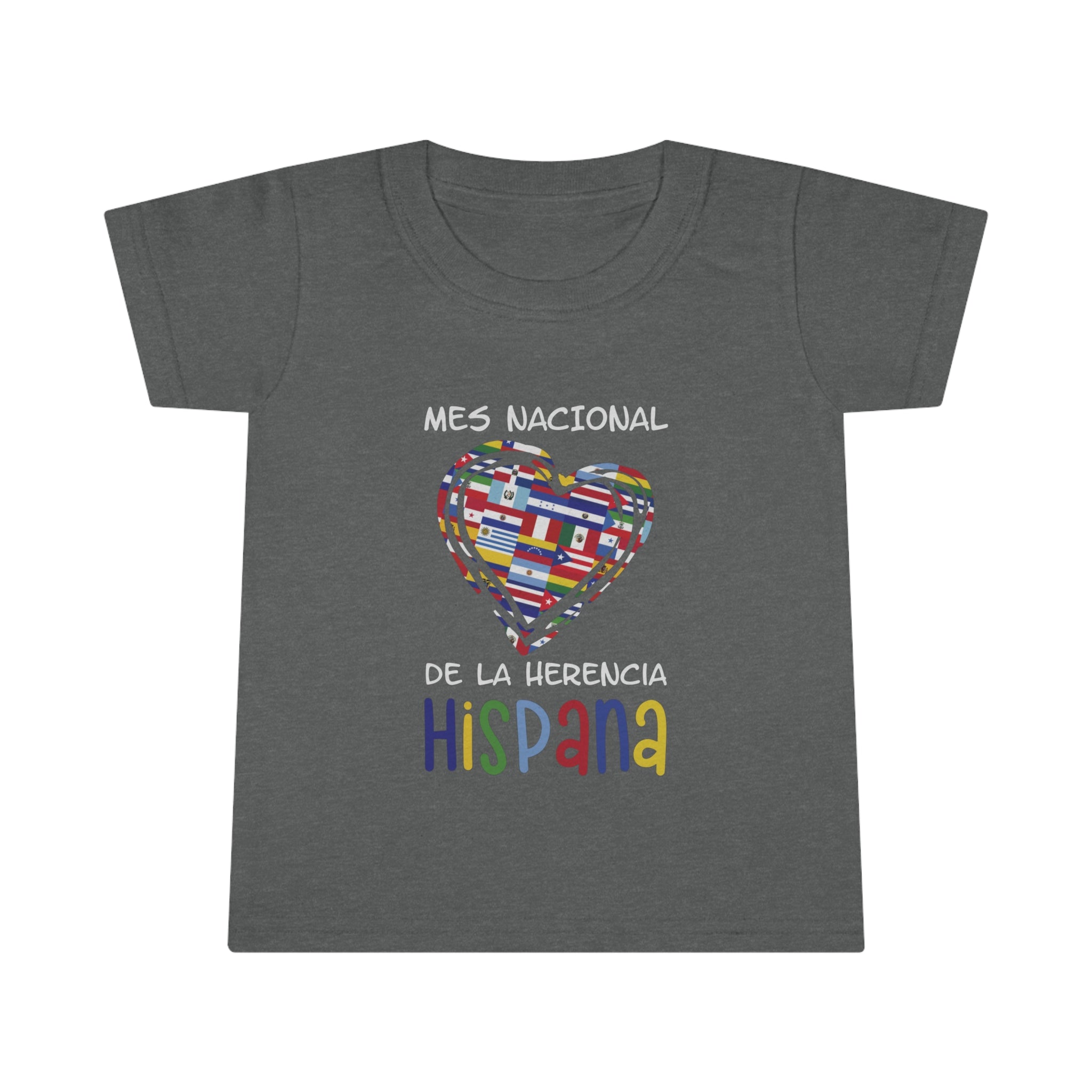 Mes Nacional Heart - Hispanic Heritage Month Toddler T-shirt
