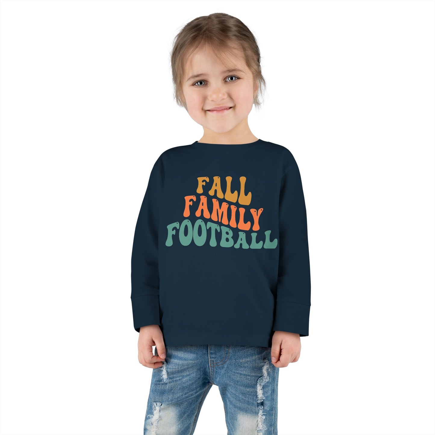 Fall Family Football Toddler Long Sleeve Tee