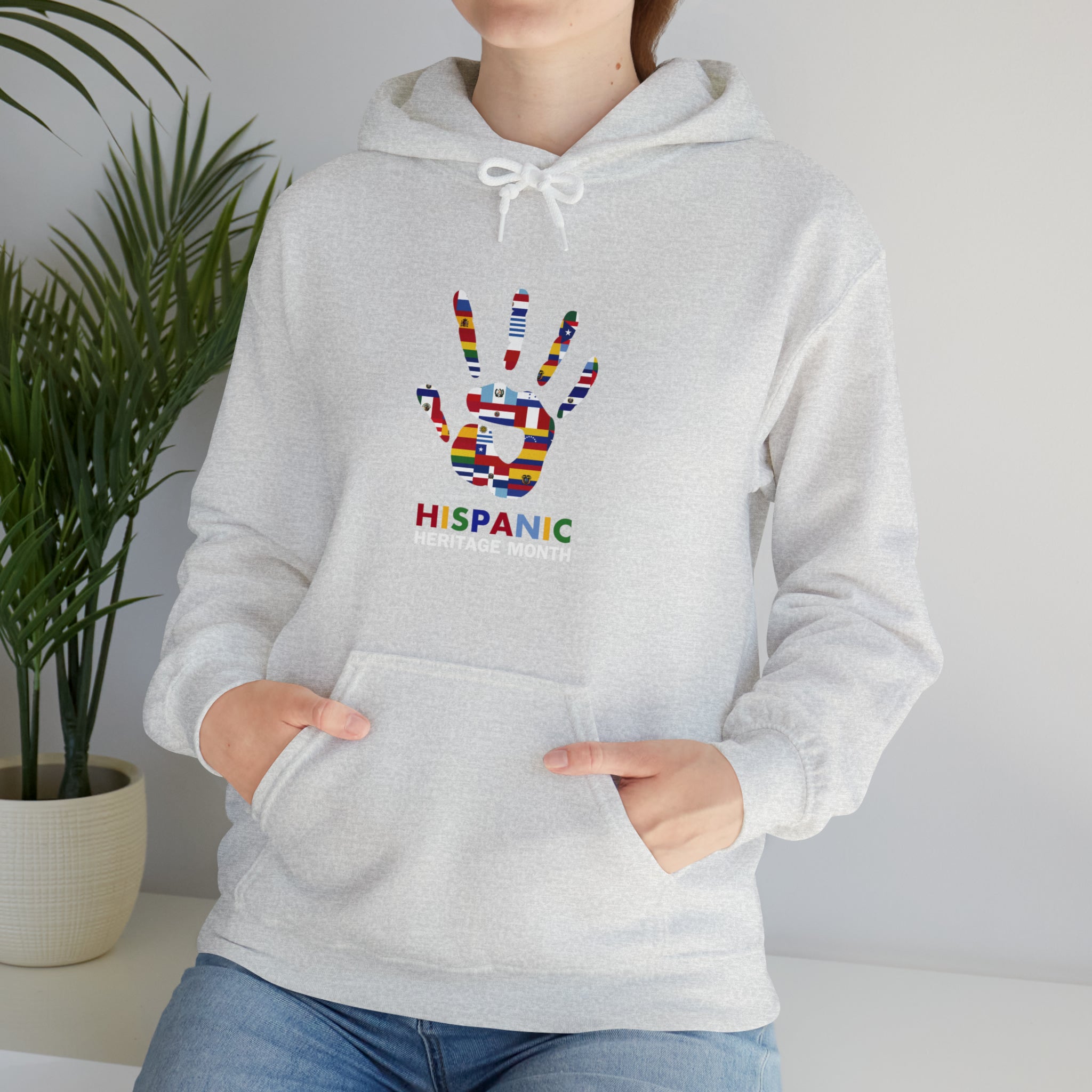 Flag Handprint - Hispanic Heritage Month Unisex Hoodie