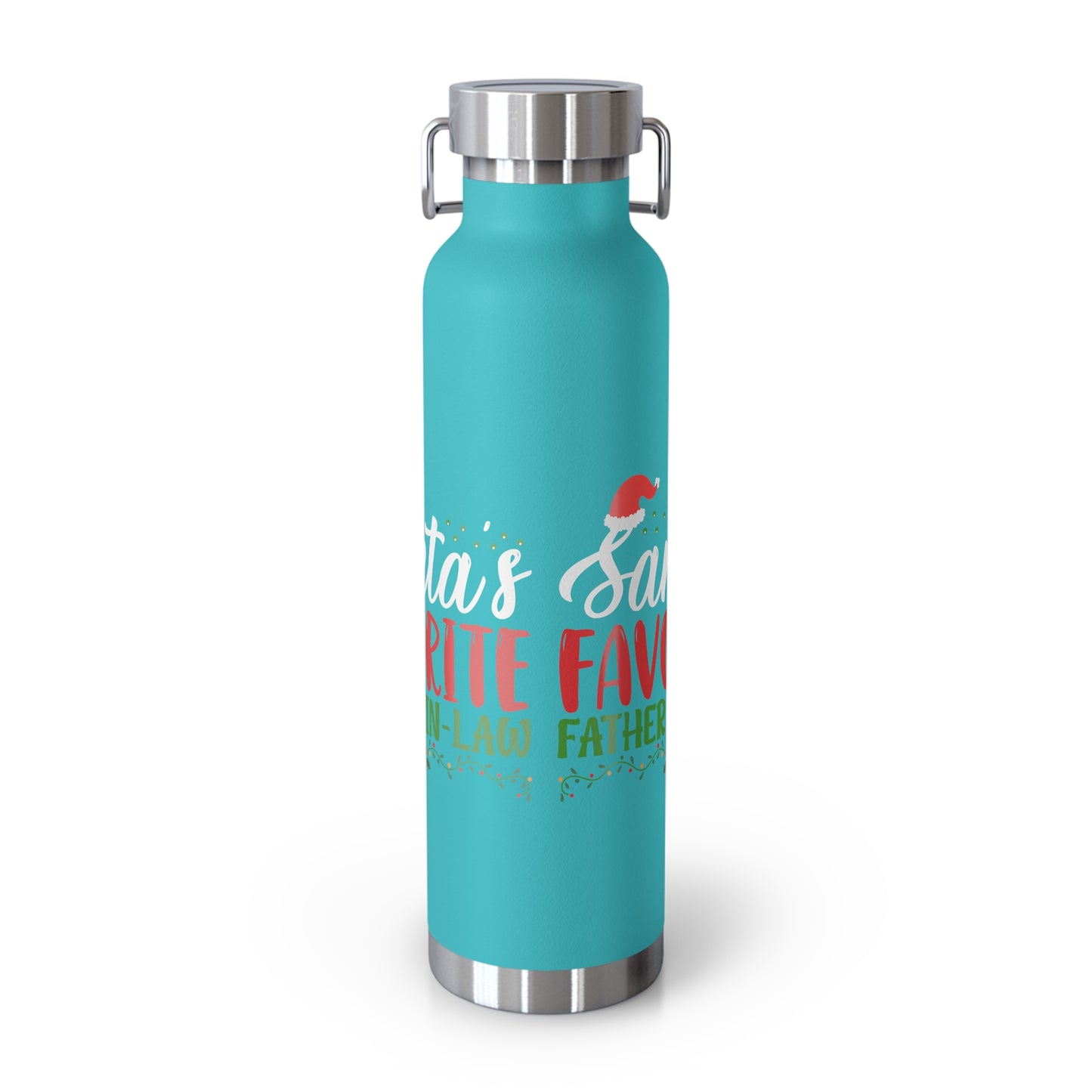 Santa's Favorite Father-In-Law Copper Vacuum Insulated Bottle, 22oz