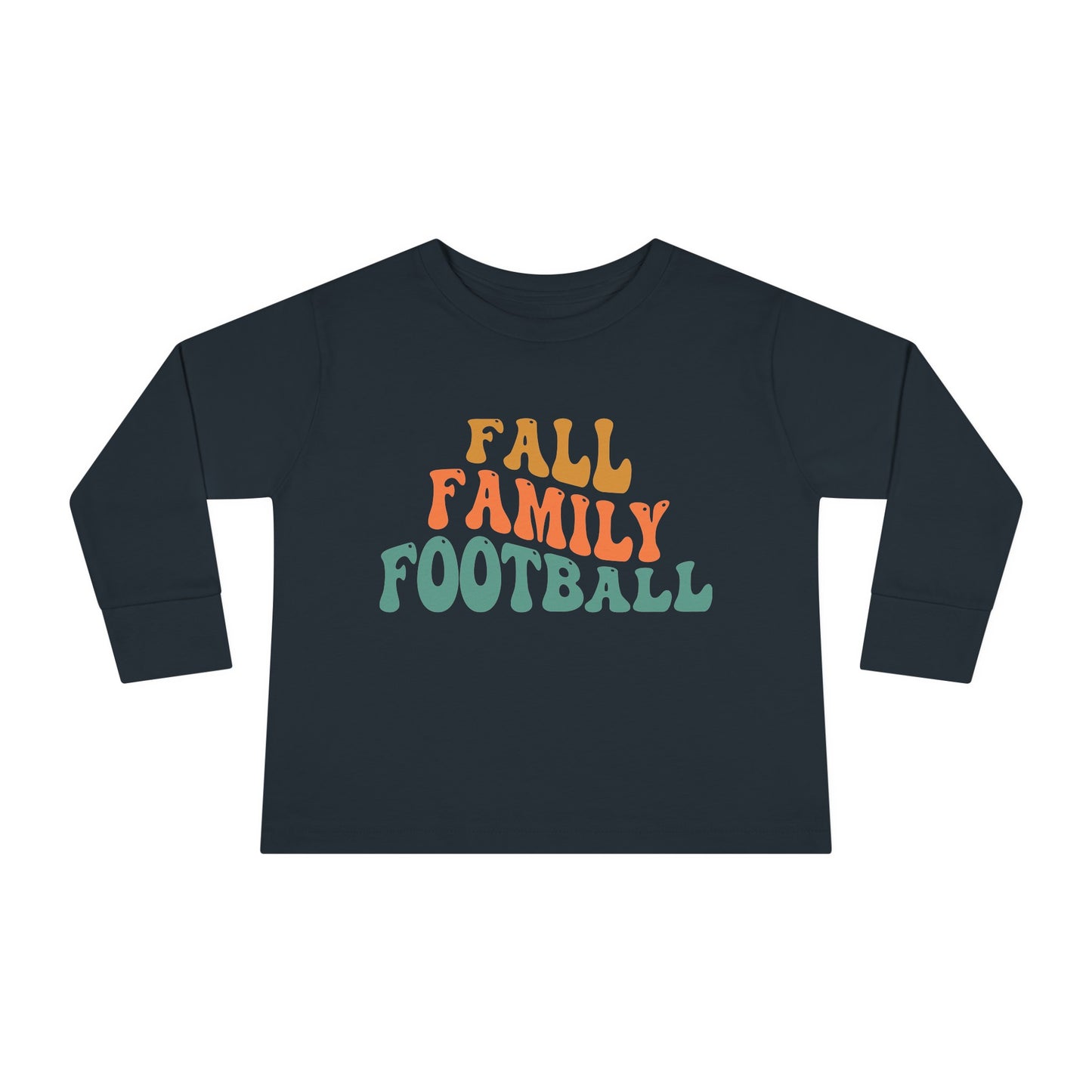 Fall Family Football Toddler Long Sleeve Tee