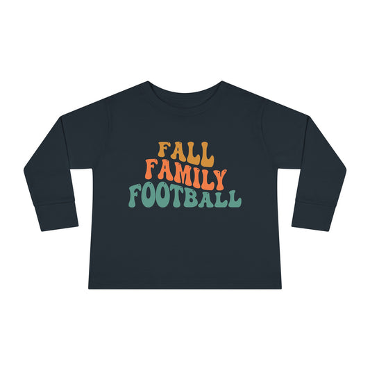 Fall Family Football Toddler Long Sleeve Tee