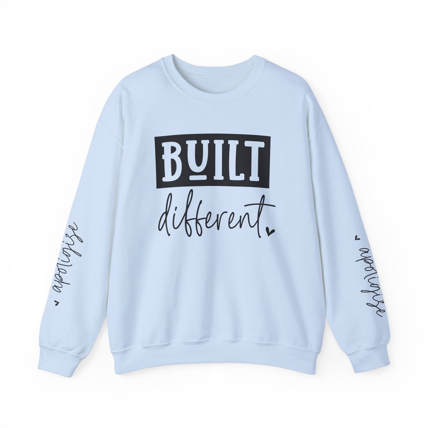 Built Different & Don't Apologise, Unisex Heavy Blend™ Crewneck Sweatshirt