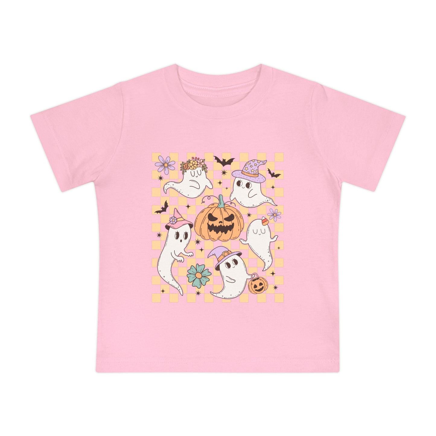 Halloween Ghosts Baby Short Sleeve T-Shirt