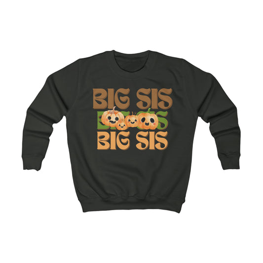 Big Sis Pumpkin Kids Sweatshirt