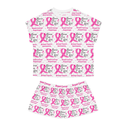 Breast Cancer Awareness Women's Short Pajama Set